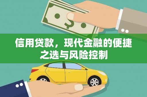 高碑店信用贷款，现代金融的便捷之选与风险控制