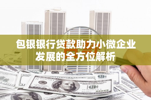 高碑店包银银行贷款助力小微企业发展的全方位解析