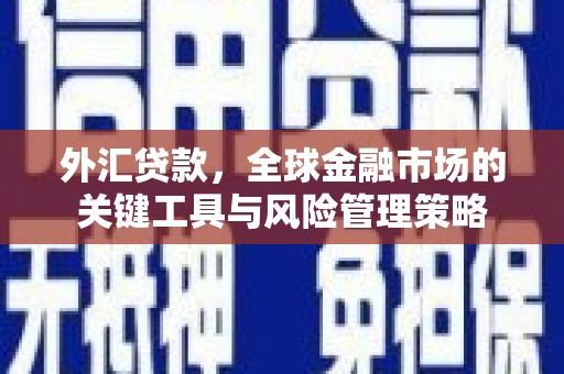 高碑店外汇贷款，全球金融市场的关键工具与风险管理策略