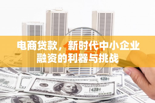 高碑店电商贷款，新时代中小企业融资的利器与挑战