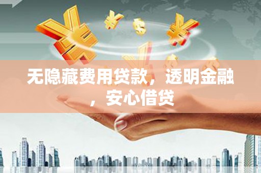 高碑店无隐藏费用贷款，透明金融，安心借贷