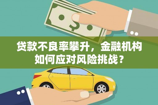 高碑店贷款不良率攀升，金融机构如何应对风险挑战？