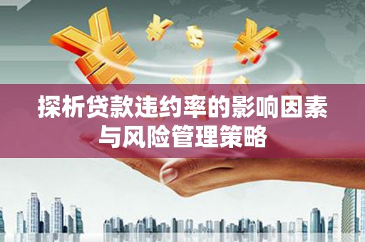 高碑店探析贷款违约率的影响因素与风险管理策略