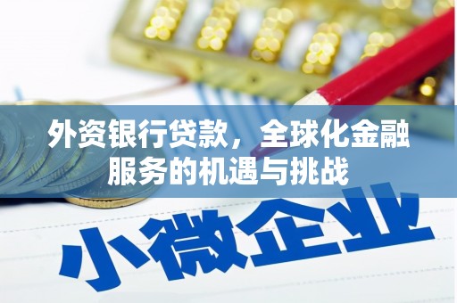 高碑店外资银行贷款，全球化金融服务的机遇与挑战