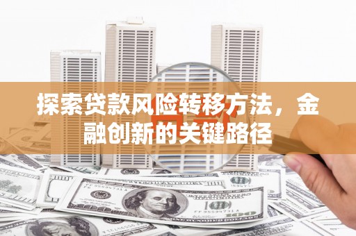 高碑店探索贷款风险转移方法，金融创新的关键路径