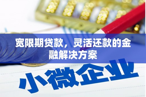 高碑店宽限期贷款，灵活还款的金融解决方案