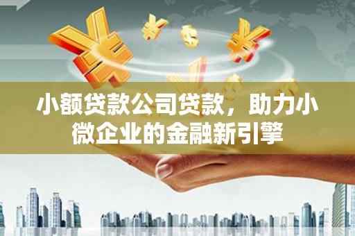 高碑店小额贷款公司贷款，助力小微企业的金融新引擎