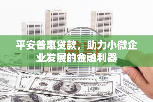 高碑店平安普惠贷款，助力小微企业发展的金融利器
