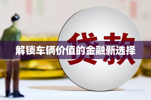 高碑店解锁车辆价值的金融新选择