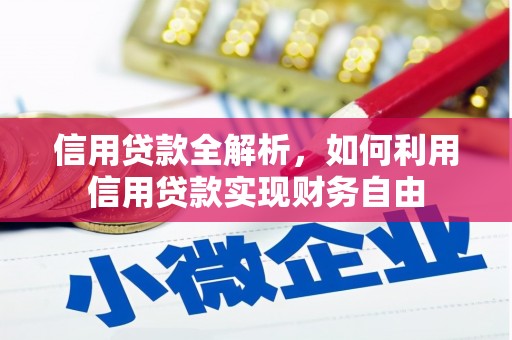 高碑店信用贷款全解析，如何利用信用贷款实现财务自由